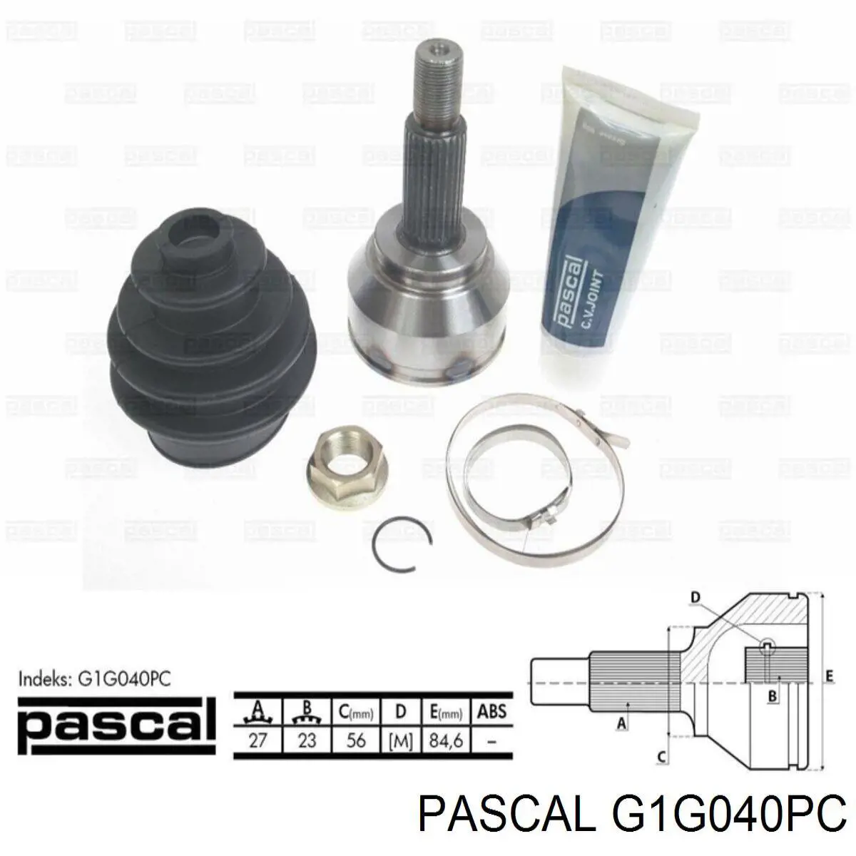 G1G040PC Pascal шрус наружный передний