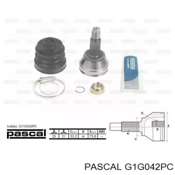 G1G042PC Pascal шрус наружный передний