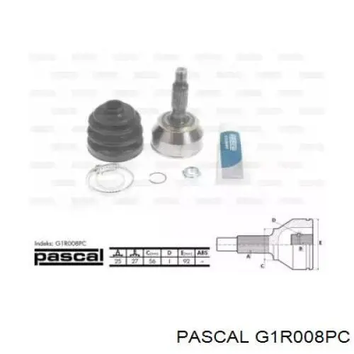 Граната колесная Pascal G1R008PC цена, от 32.50 USD