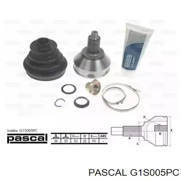 G1S005PC Pascal шрус наружный передний