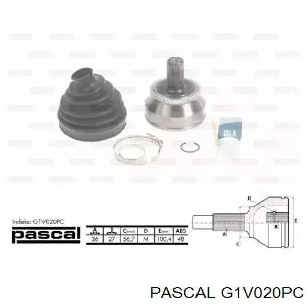 ШРУС наружный передний G1V020PC Pascal