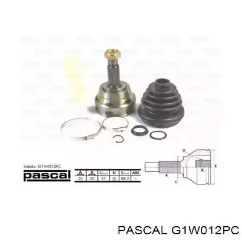 ШРУС наружный передний G1W012PC Pascal