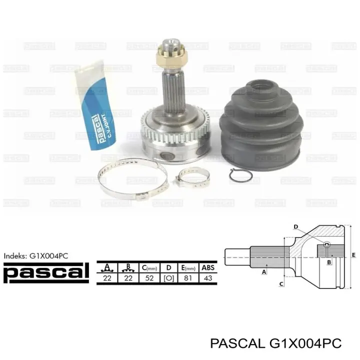 Граната колесная Pascal G1X004PC цена, от 23.34 USD