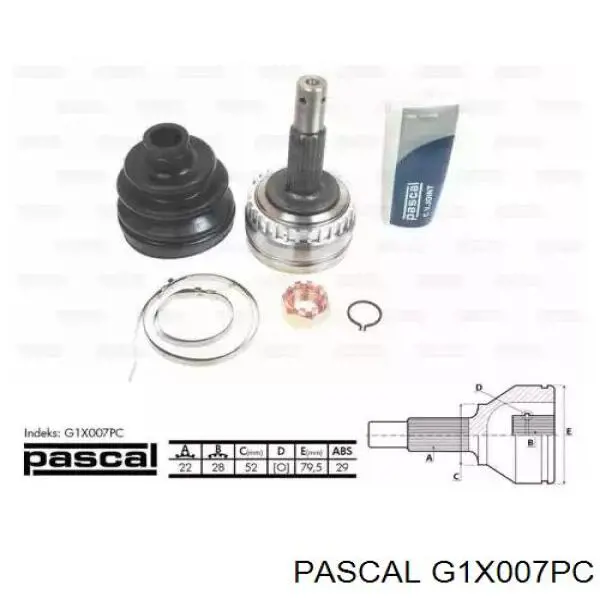 G1X007PC Pascal шрус наружный передний