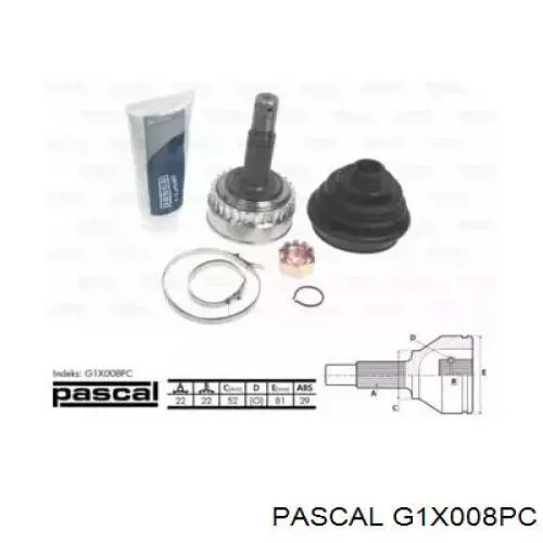 G1X008PC Pascal шрус наружный передний
