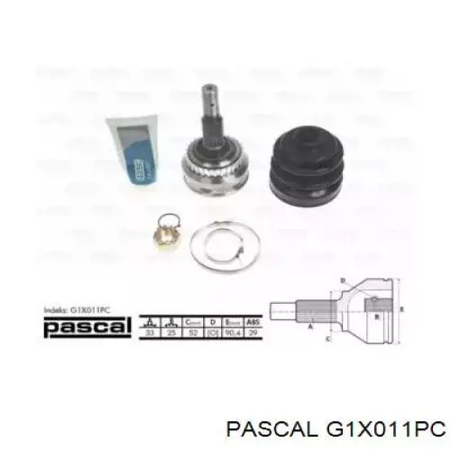 ШРУС наружный передний G1X011PC Pascal