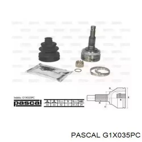G1X035PC Pascal шрус наружный передний
