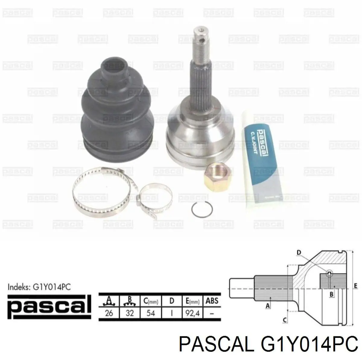 Граната колесная Pascal G1Y014PC цена, от 22.14 USD