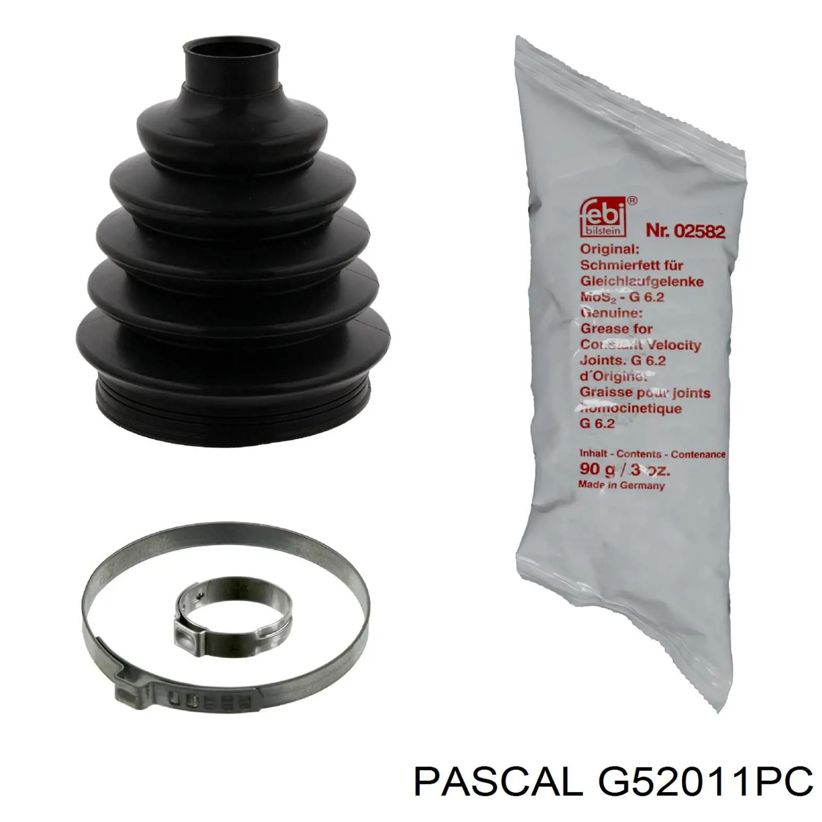 Пыльник ШРУСа внутренний, передней полуоси Pascal G52011PC