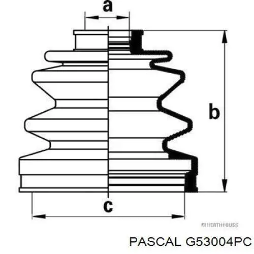 Чехол шруса Pascal G53004PC цена, от 6.64 USD