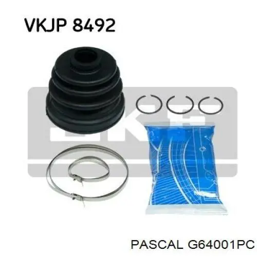 Пыльник шарнира угловых скоростей внутренний передний Pascal G64001PC цена, от 5.86 USD