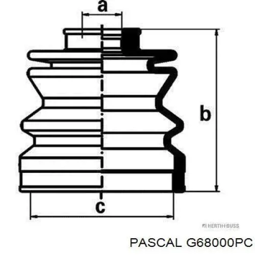 Купить G68000PC Pascal Пыльник гранаты внутренний, передней полуоси