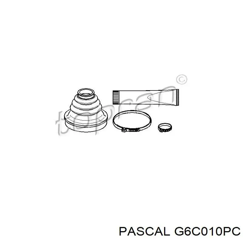 Пыльник шарнира угловых скоростей внутренний передний Pascal G6C010PC цена, от 7.78 USD
