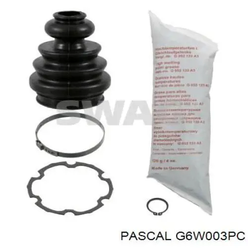 Пыльник шарнира угловых скоростей внутренний передний Pascal G6W003PC цена, от 5.55 USD