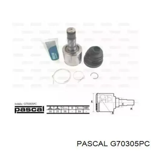 Шрус внутренний левый G70305PC Pascal