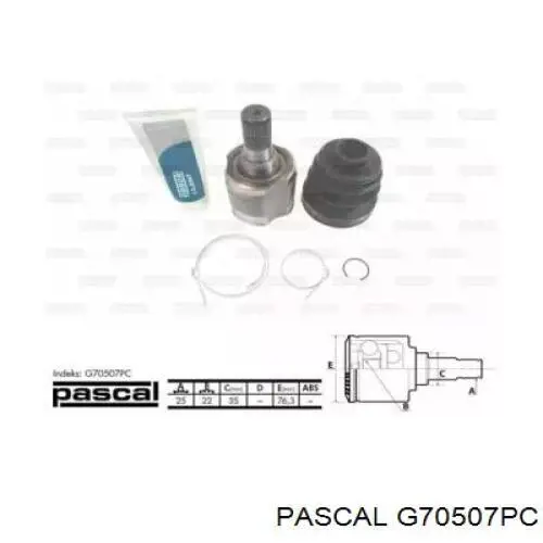 ШРУС внутренний G70507PC Pascal