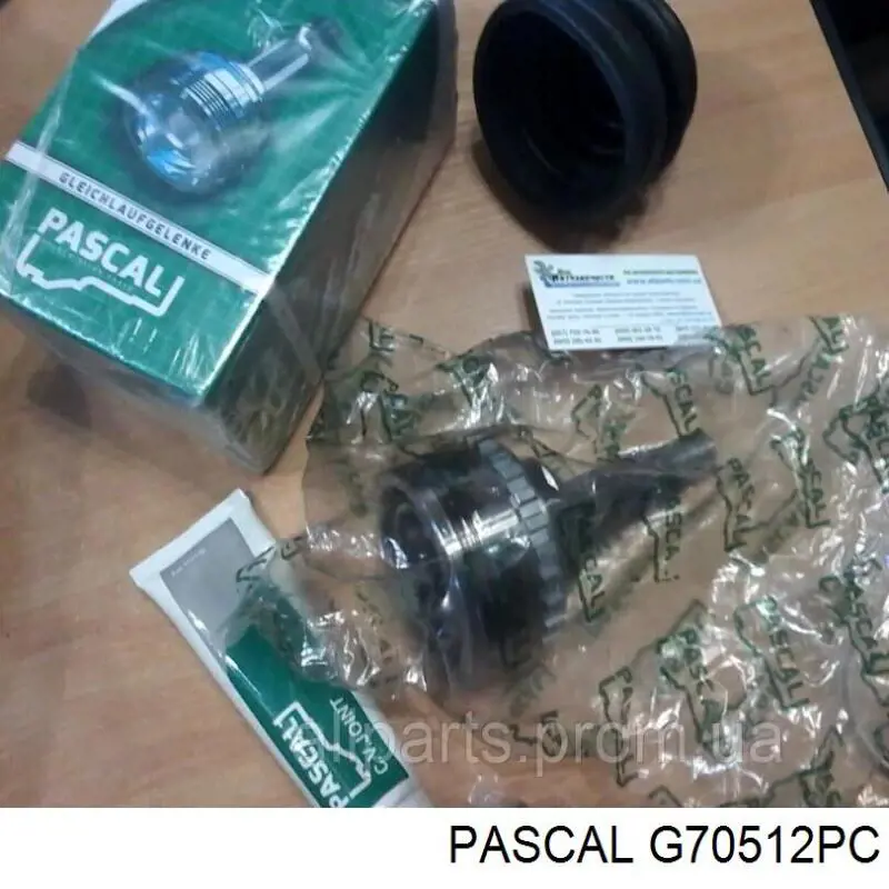 Шарнир угловых скоростей внутренний передний Pascal G70512PC цена, от 34.02 USD