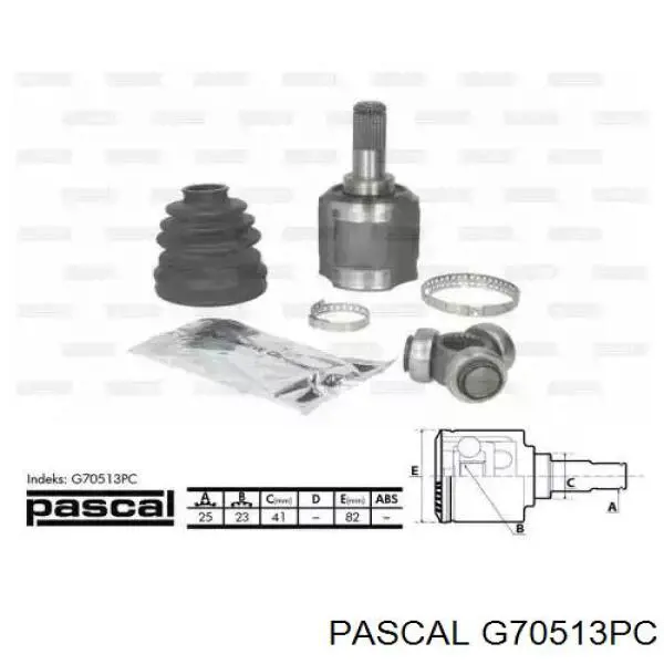 G70513PC Pascal шрус наружный передний