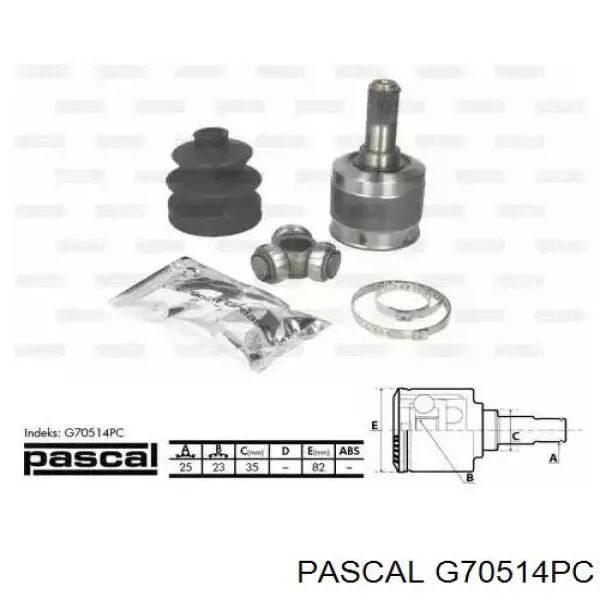 G70514PC Pascal шрус внутренний передний