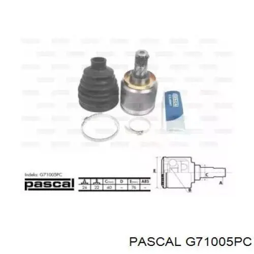 ШРУС внутренний правый G71005PC Pascal