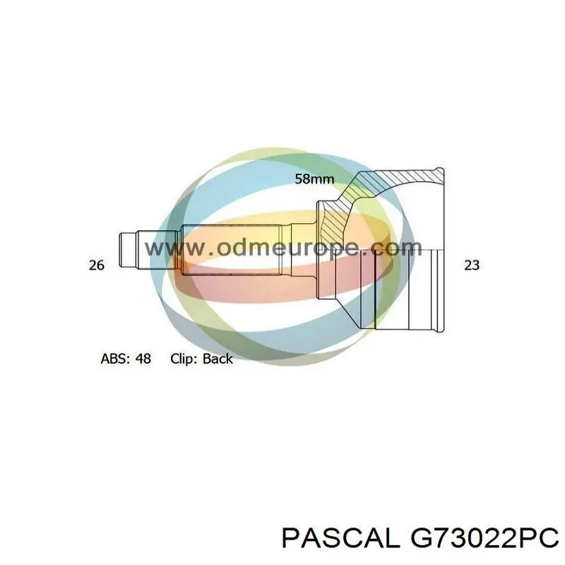 Купить G73022PC Pascal Шрус внутренний левый