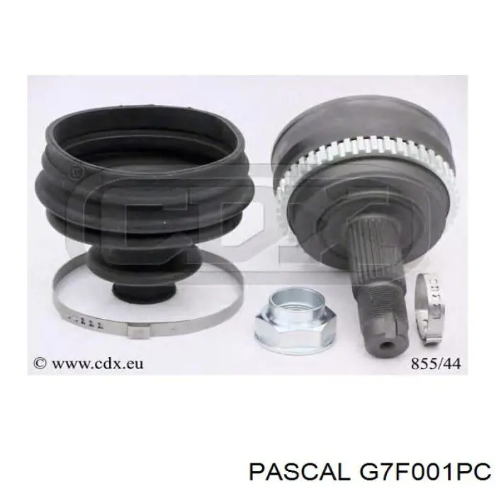Шарнир угловых скоростей внутренний передний Pascal G7F001PC цена, от 29.05 USD