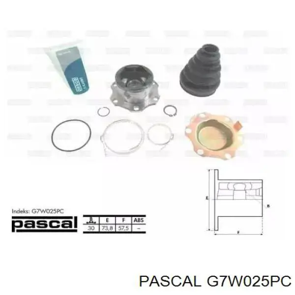 ШРУС внутренний передний Pascal G7W025PC