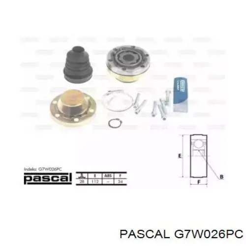 ШРУС внутренний G7W026PC Pascal