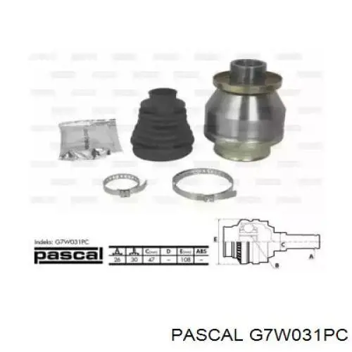 Шарнир угловых скоростей передний левый Pascal G7W031PC цена, от 46.14 USD