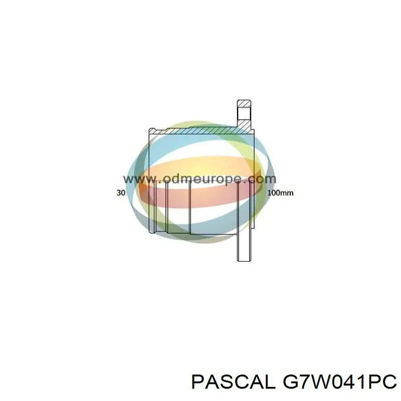 ШРУС внутренний правый G7W041PC Pascal