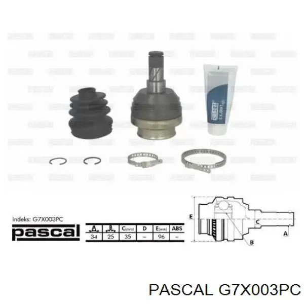 Купить G7X003PC Pascal ШРУС внутренний