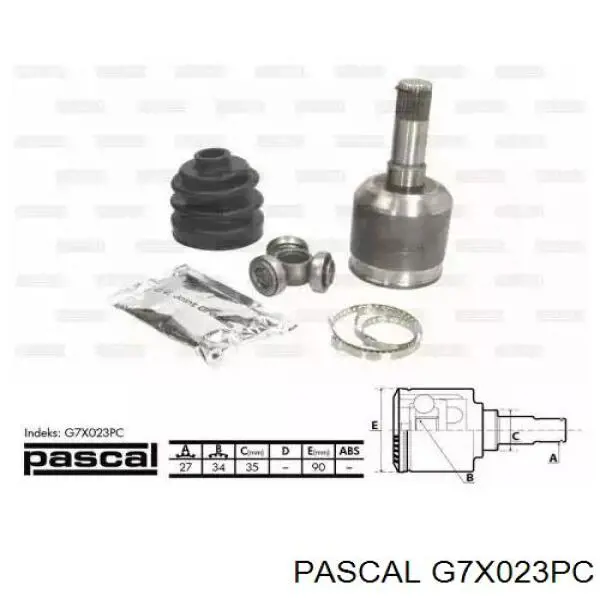 ШРУС внутренний передний PASCAL G7X023PC