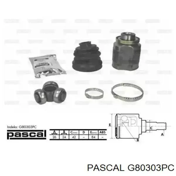G80303PC Pascal шрус внутренний передний правый