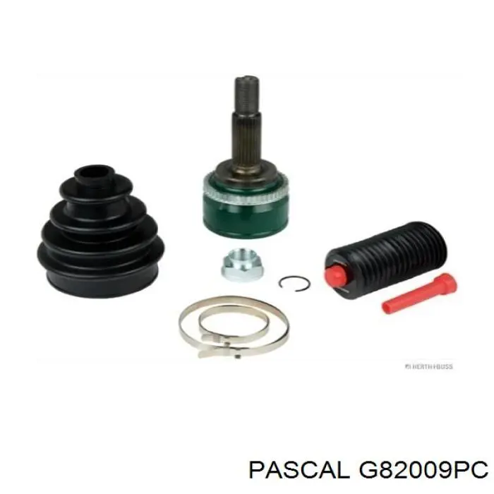 Левая полуось G82009PC Pascal