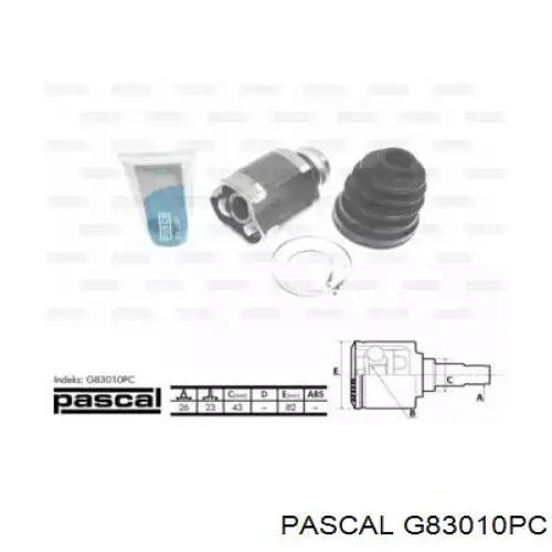 Шарнир привода внутренний Pascal G83010PC цена, от 38.93 USD