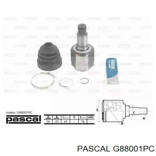 G88001PC Pascal шрус внутренний передний правый