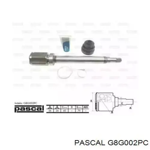 G8G002PC Pascal шрус внутренний передний правый