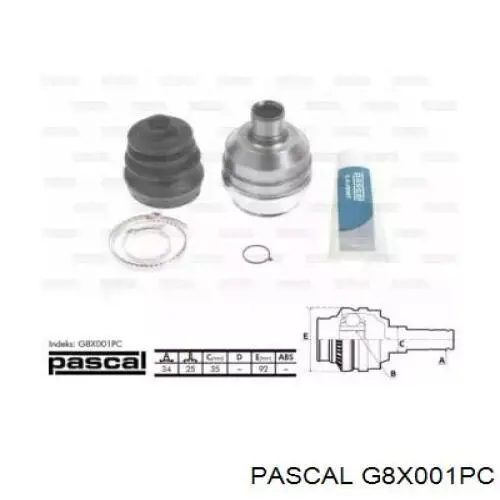 Купить G8X001PC Pascal Шарнир угловых скоростей передний правый