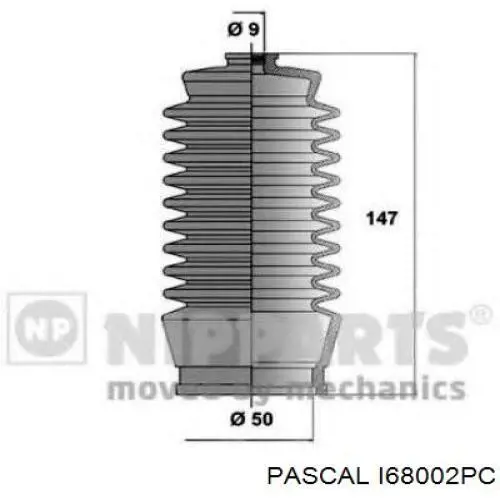 Пыльник рулевой рейки правый Suzuki 4857160G00
