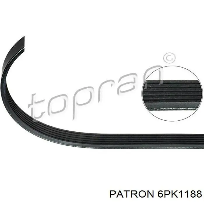 6PK1188 Patron Поликлиновый ремень