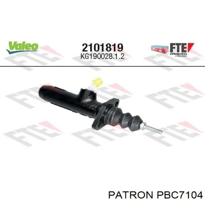 PBC7104 Patron Цилиндр сцепления, главный