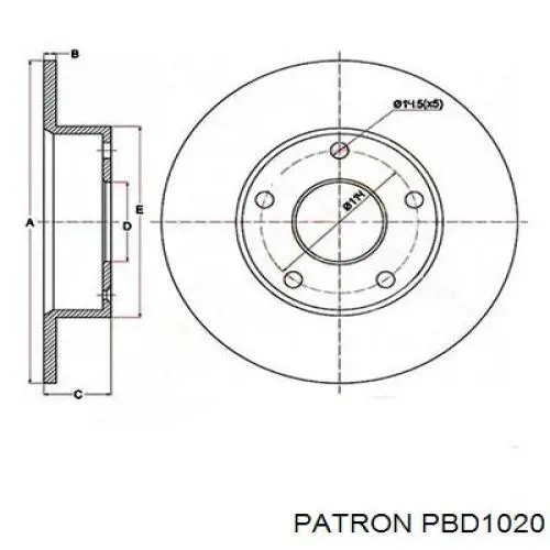 Тормозные диски PBD1020 Patron