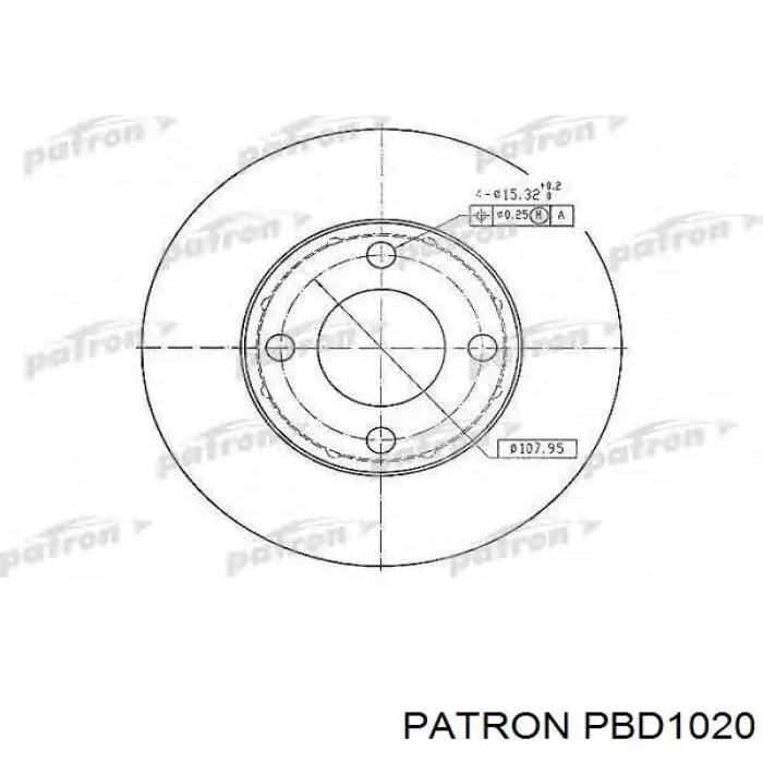 PBD1020 Patron Дисковый тормоз