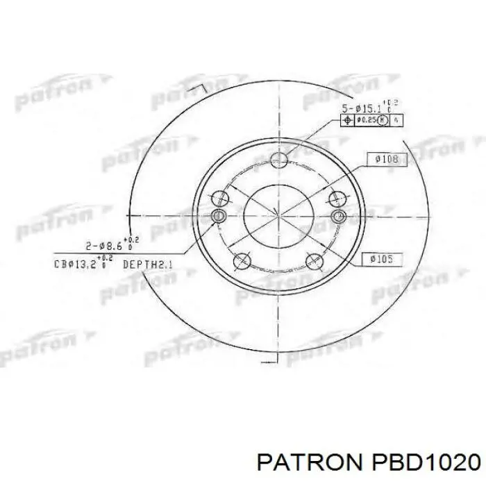 Тормозные диски PBD1020 Patron