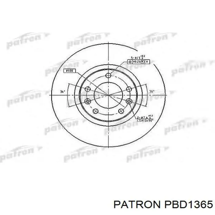 CK4702OE Chery Дисковый тормоз