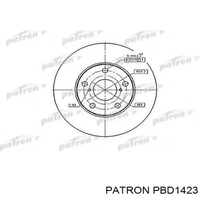 Тормоз дисковый передний Patron PBD1423 цена, от 28.62 USD
