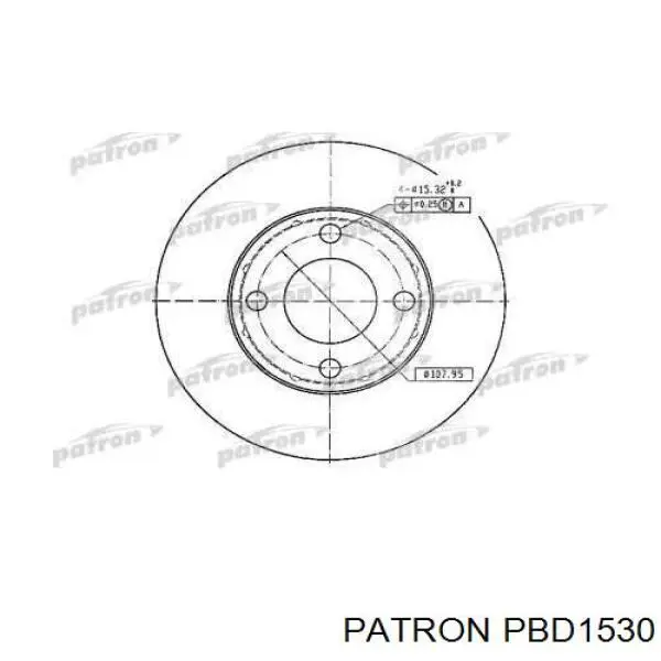 Передние тормозные диски PBD1530 Patron