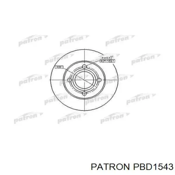 Тормозные диски PBD1543 Patron