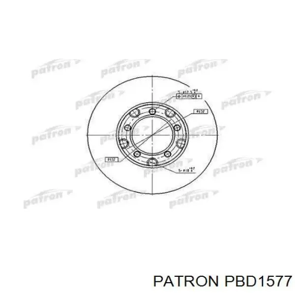 Передние тормозные диски PBD1577 Patron