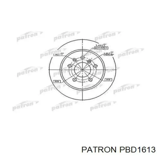 Тормозные диски PBD1613 Patron